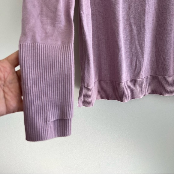 LULULEMON Lavender Still At Ease Antoinette Breezy Back Pullover Sweater Sz 8 - Picture 10 of 15
